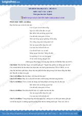 Đề thi học kì 1 Văn 8 - Đề số 11